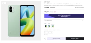 Móvil Xiaomi Redmi A1 2GB+32GB por 54.99€