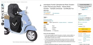 Manta Moto Scooter Tamaño Universal por 19,99€