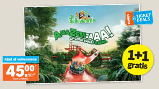 1+1 gratis ticketdeal voor Walibi Belgium en Bellewaerde Park via de AH in België