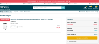 Eurom PAC140 mobiele airconditioner - geschikt voor 75-120m3. Ni voor 293,39. Op =Op