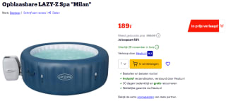 Opblaasbare LAZY-Z Spa Milan voor €189 bij Bol