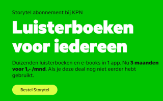 3 maanden Storytel voor €1,- /mnd voor KPN abonnees