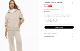 Chaqueta de mujer con capucha oversize por 5,99€