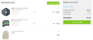 Tot 60% korting op Dove items bij Plein