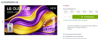 LG OLED evo AI OLED83G55LW 83 Inch (2025) voor €4.398 bij Plasmavisie