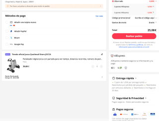 Pedaleador digital Jocca con pantalla a solo 25,08€