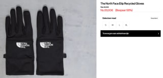 The North Face Etip Recycled handschoenen voor €20 bij Footpatrol