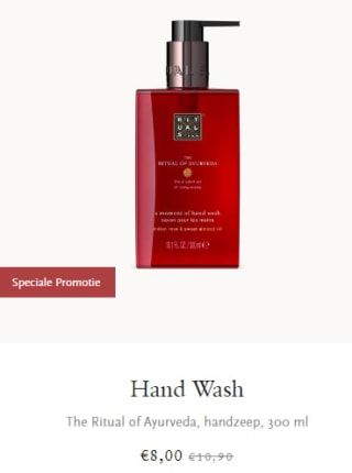 Classic Collection handzeep voor €8, navulling voor €14 bij Rituals