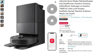 Roborock Qrevo Master Robotstofzuiger voor €899,99 bij Amazon