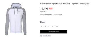 Sudadera con capucha Kappa Logo Jack Slim por 19.99€