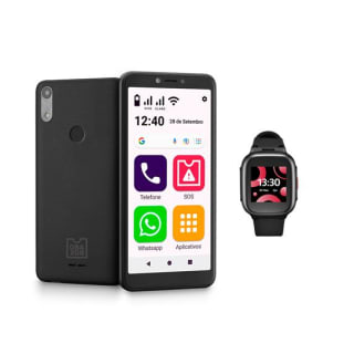 Smartphone da Obasmart, modelo Conecta 4G + SeniorWatch - R$ 759