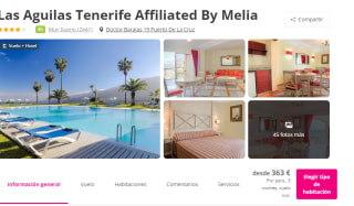 Tenerife: 5 noches en hotel 4* Media Pensión + vuelos directos por solo 436€