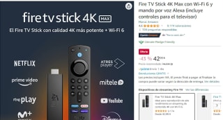 Recopilación Fire TV Stick desde 24,99€ amazon y mediamarkt