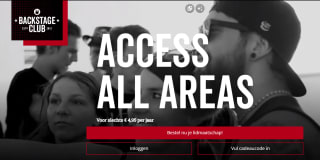 Large.nl Backstage Club pas voor maar €4,95