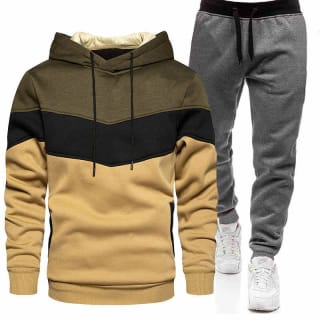 Conjunto de sudadera con capucha y pantalones de chándal para hombre tan sólo 9,59€