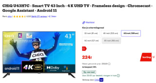 CHiQ U43H7C - Smart TV 43 Inch voor €224 bij Bol