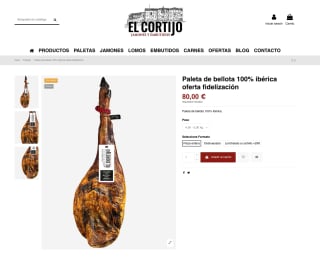 Paleta 100% ibérica de bellota Brida negra 5kg por 80€