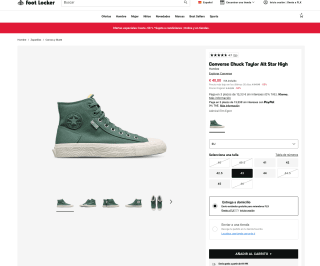 Converse Chuck Taylor Alt Star High por solo 40€ Admiral Elm-Egret