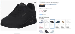Skechers Uno Stand On Air Dames Sneakers voor €43,87 bij Amazon