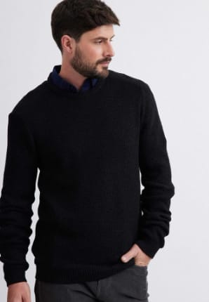 Sweater Cuello Grueso Redondo por $7.490