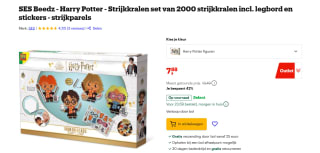 Ses harry potter strijkkralen set figuren voor €7,88 bij Bol