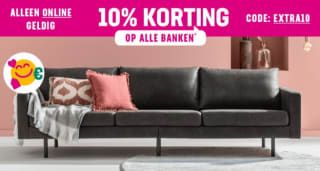 10% korting op alle banken bij Leen Bakker