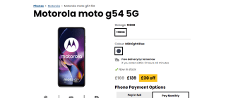 Motorola Moto G54 256GB 8GB 5G Smartphone for £139