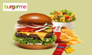 Burger naar keuze + friet + evt. snack of salade voor €7,50 bij Burgerme Wijchen via Social deal