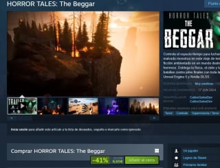Juego Horror Tales : The Beggar por 6,95€ desde Steam
