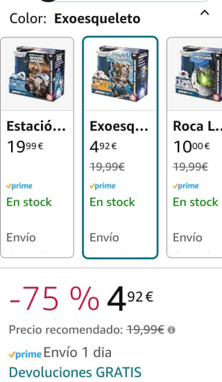 Marca Educa - Misión a la Luna; Exoesqueleto por 4,92€
