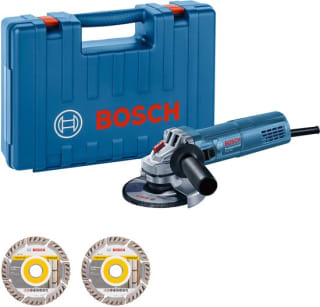 Bosch GWS 880 Professional Haakse slijper 125mm + 2 diamantschijven in koffer voor €74,10 bij Bol
