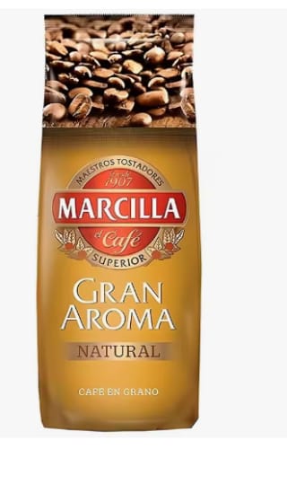 Marcilla Café Natural En Grano 1 kg por 12.99€ (Cuenta Nueva 6.35€)