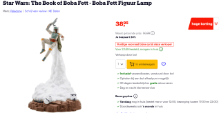 Star Wars Boba Fett Figural Light voor €38,95 bij bol