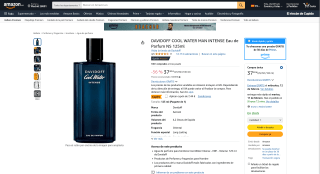 DAVIDOFF COOL WATER INTENSE 125ml por 29,76€