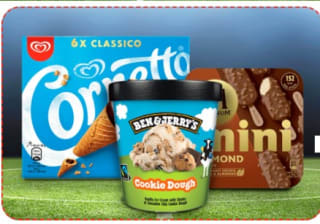 4€ descuenrto Por la compra de 18€ en selección de helados en ECI