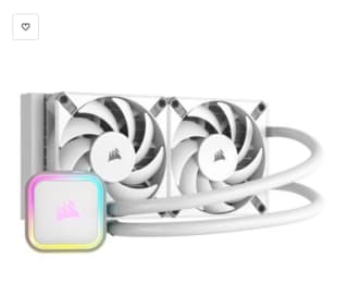 Kit de Refrigeración Líquida 240mm Blanca Corsair iCUE H100i RGB ELITE por 129.99€