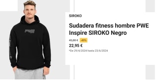 Sudadera fitness hombre PWE Inspire SIROKO por 22.95€