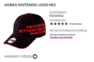 Gorra Nintendo Logo NES a tan solo 4,99€