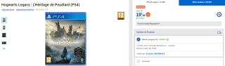 Jeu PS4 Hogwarts Legacy à 19,40€