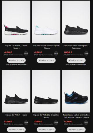 Zapatillas Skechers desde tan solo 9,90€