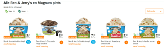 Alle Ben & Jerry's en Magnum pints de 2de gratis bij de AH