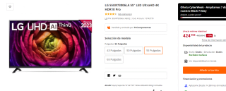 TV LG 55UR73006LA 55" LED UltraHD 4K HDR10 Pro por 424,95€