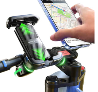LISEN Soporte Movil Bicicleta/Patinete Electrico/Moto/Scooter, Support Téléphone GPS Bici Montaña 360° Rotación por solo 13,80€