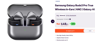 Samsung Galaxy Buds 3 Pro Zilver voor €149 bij Ibood