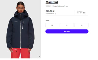 Chaqueta de Esqui para Mujer Mammut STONEY por 219€