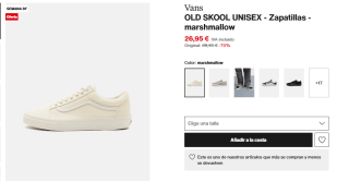 Zapatillas Vans Old Skool por 26,95€