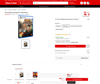 Hot Wheels Unleashed 2 Turbocharged PS5 por solo 14€