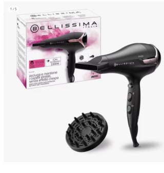Secador de pelo, Bellissima Imetec K9 2300, 2300 W, tecnología de iones, 8 combinaciones de flujo de aire a temperatura por 19.12€