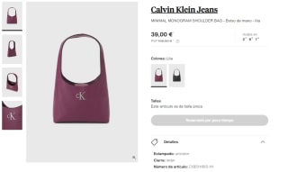 CALVIN KLEIN - Bolso (lila o negro) por 39€