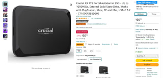 Crucial X9 1TB Portable External SSD - £58.99